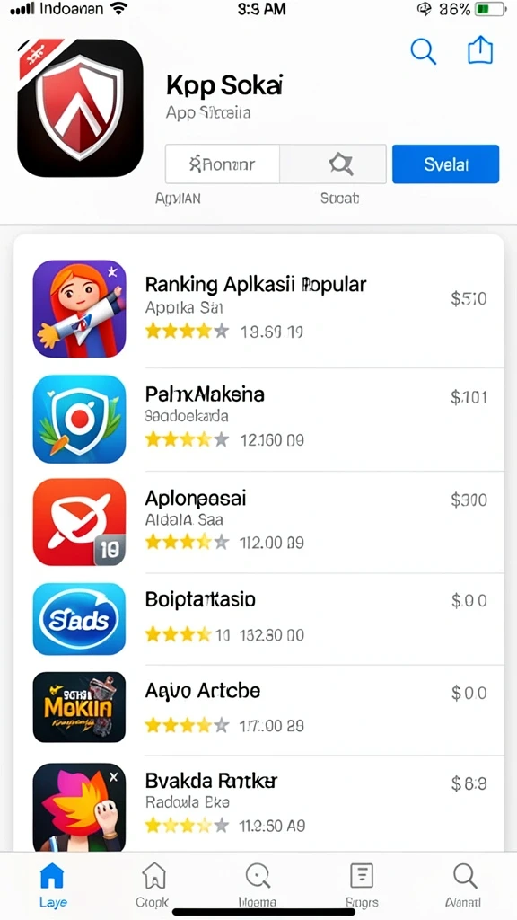 Tampilan awal aplikasi C8VIP yang menawan dan mudah dinavigasi.