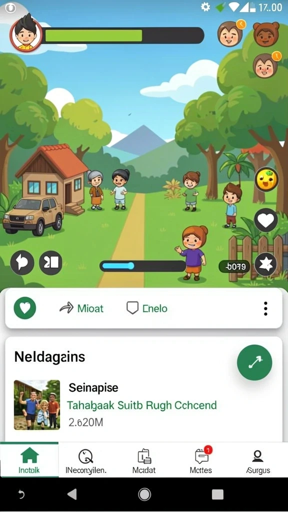 Screenshot fitur leaderboard yang menunjukkan peringkat pemain.