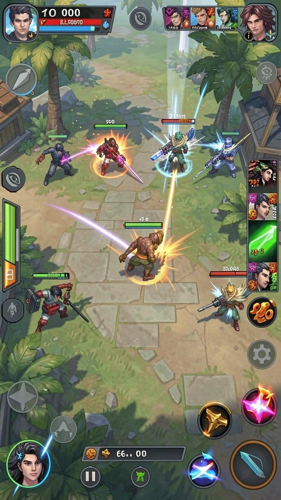 Visualisasi level yang penuh warna dan detail menarik.