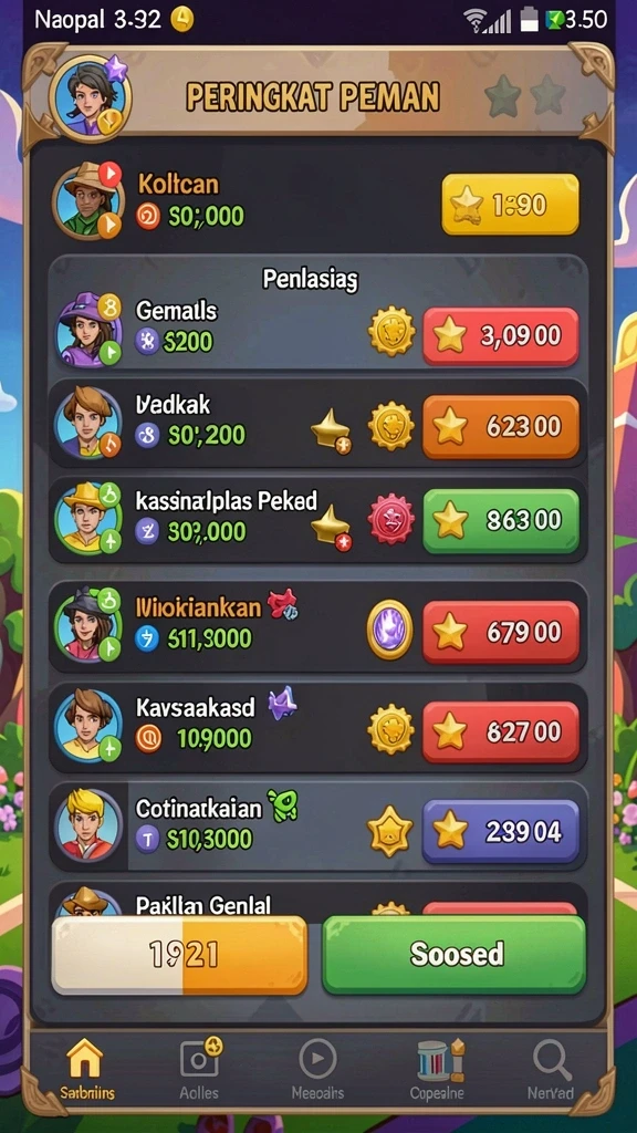 Kompetisi antar pemain yang seru dan mengasyikkan.