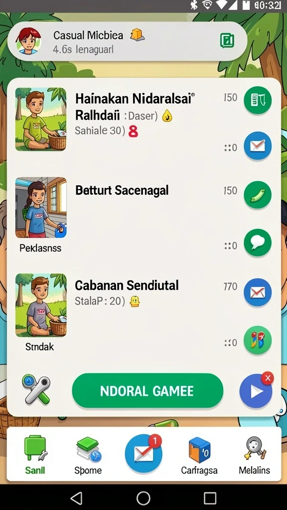 Tampilan utama GEBYAR4D dengan antarmuka yang user-friendly.