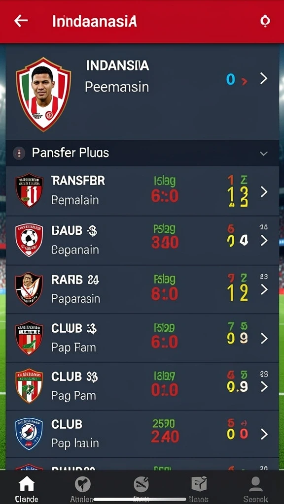 Tampilan antarmuka IDKLUB yang menarik dan mudah dinavigasi.