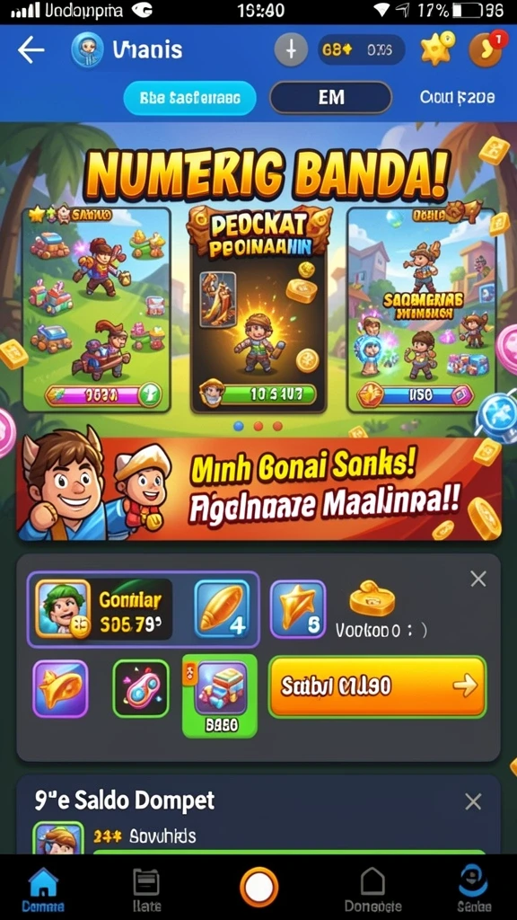 Tampilan antarmuka aplikasi yang menarik dan modern.