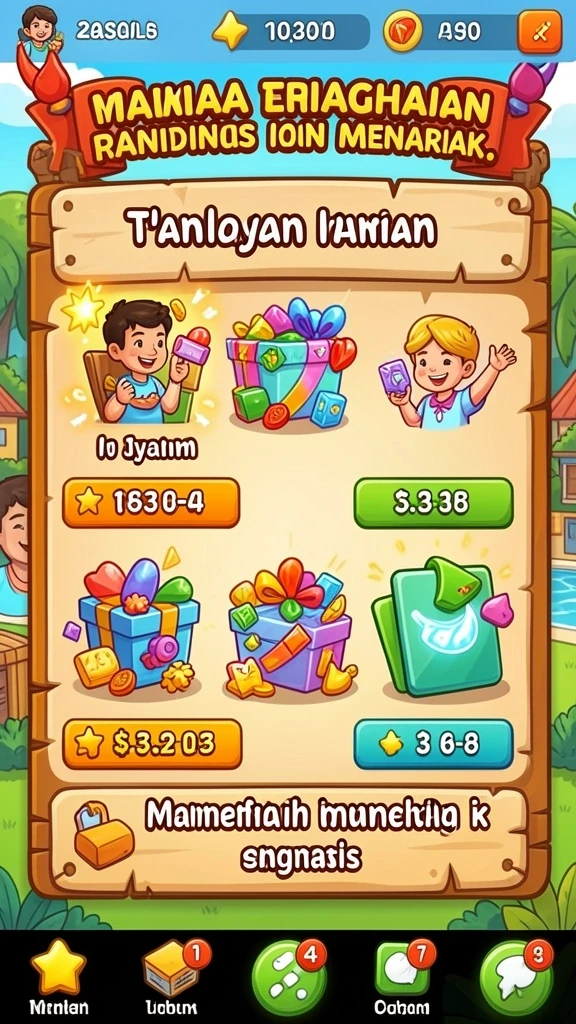 Beragam pilihan permainan yang menghibur dan seru.
