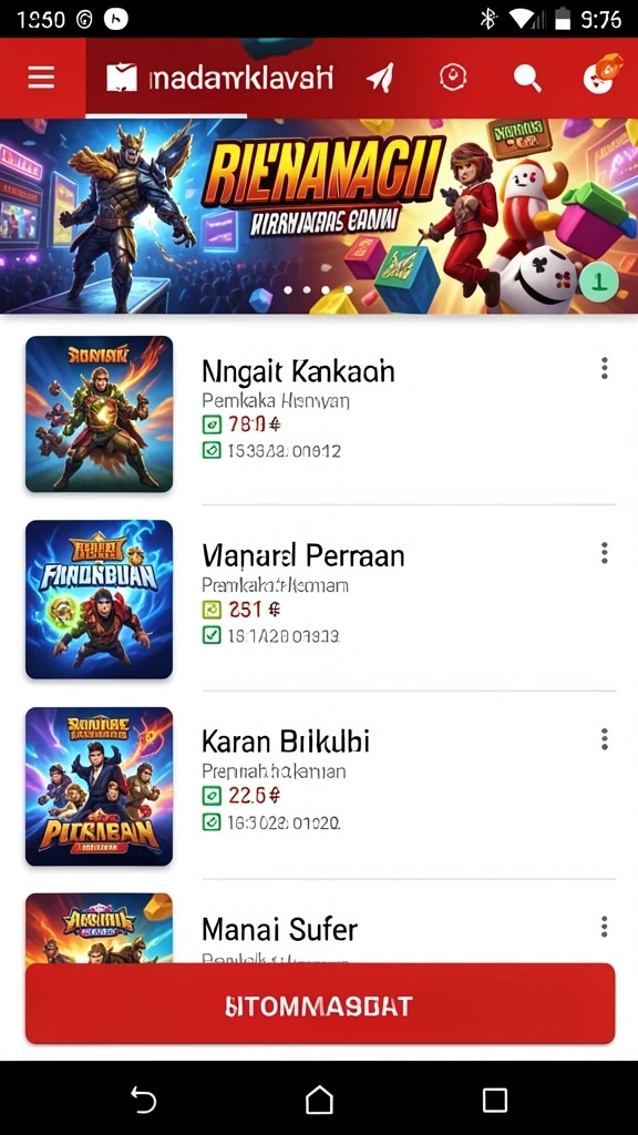 Tampilan antarmuka yang ramah pengguna dan menarik.