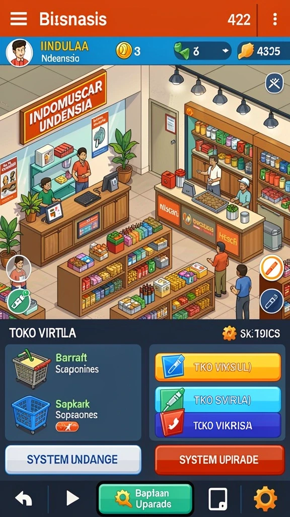 Screenshot menunjukkan kemenangan besar di level yang menantang.