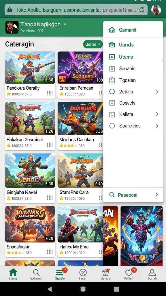 Tampilan grafis yang memukau dalam setiap tema slot.