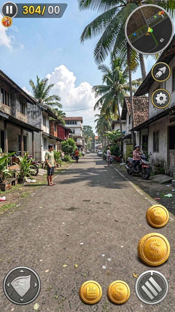 Tampilan awal menarik dengan grafis yang menawan.