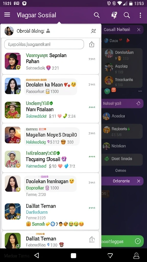 Tampilan antarmuka yang menarik dan user-friendly.