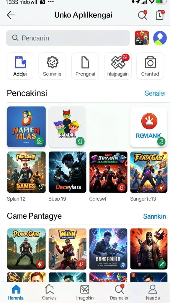 Karakter utama dalam aksi bertempur melawan monster.