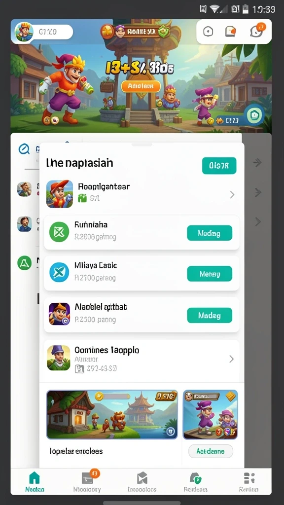 Level permainan yang menantang dan penuh aksi.