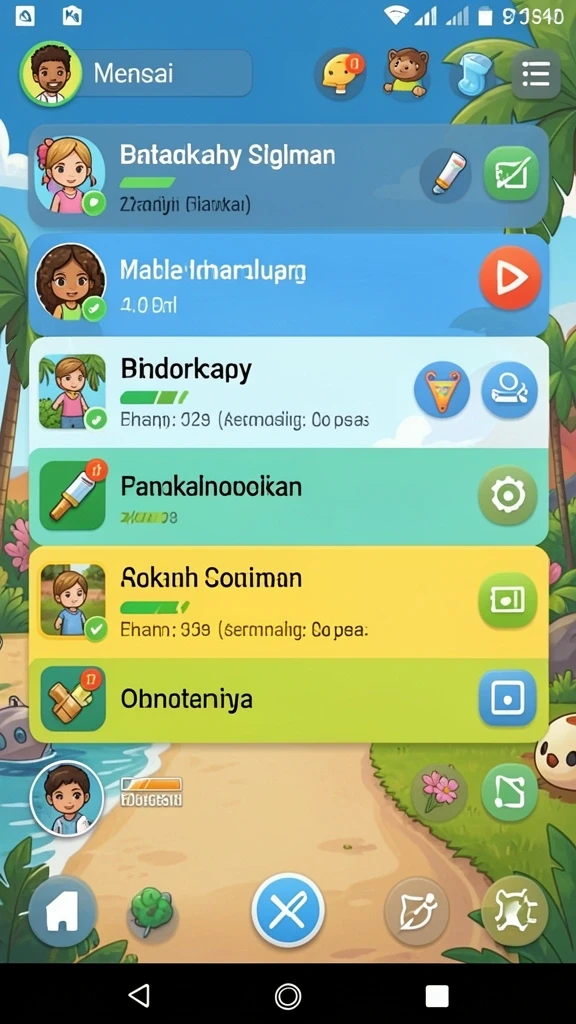 Level menantang dengan desain yang unik.