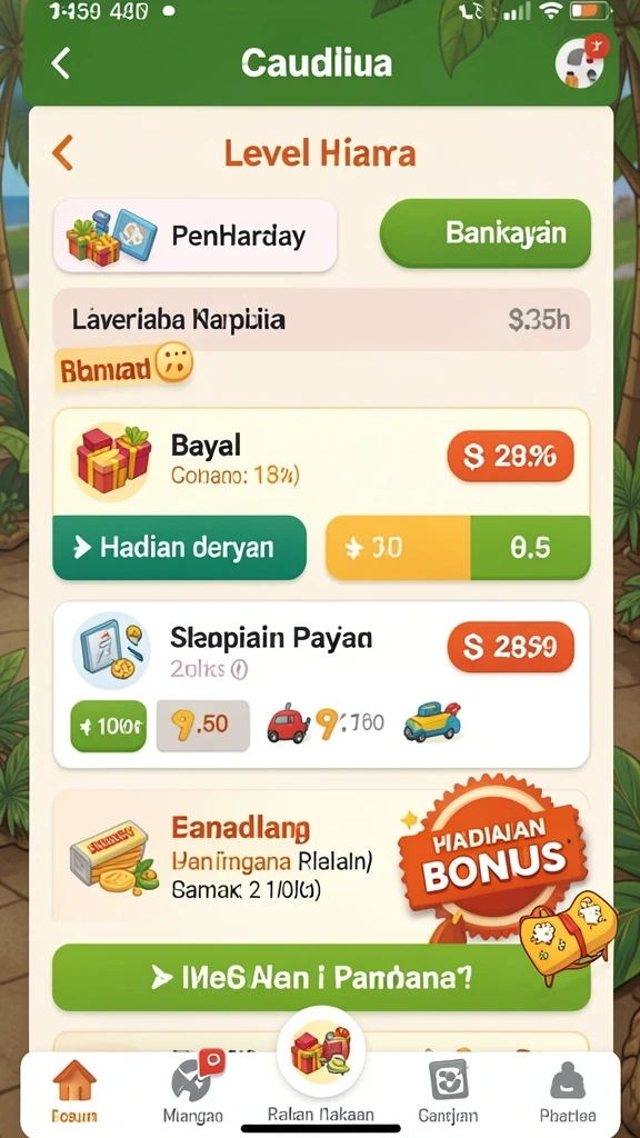 Karakter yang lucu dan penuh warna dalam permainan.