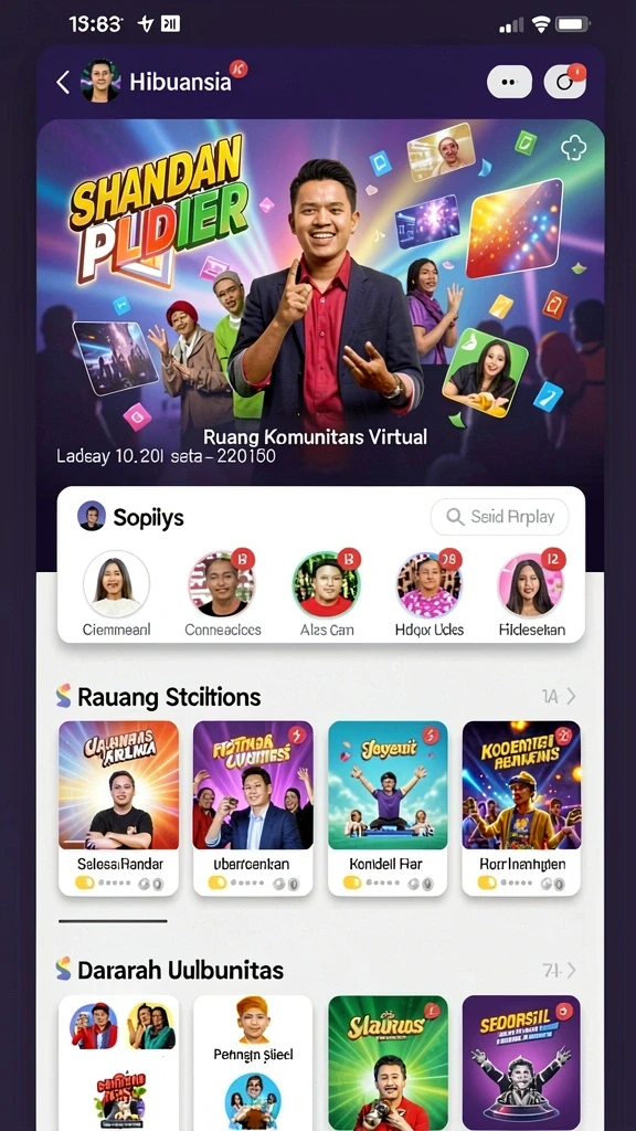 Tampilan utama aplikasi SVIP9 yang menarik.