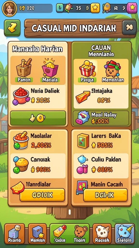 Karakter-karakter unik yang bisa dijelajahi.