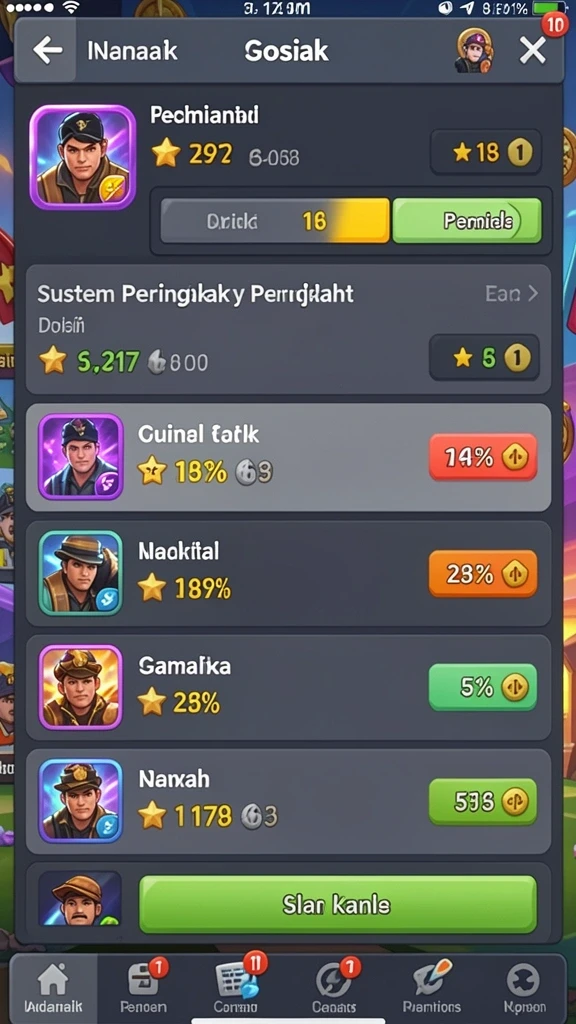Tampilan antarmuka aplikasi yang intuitif dan modern.