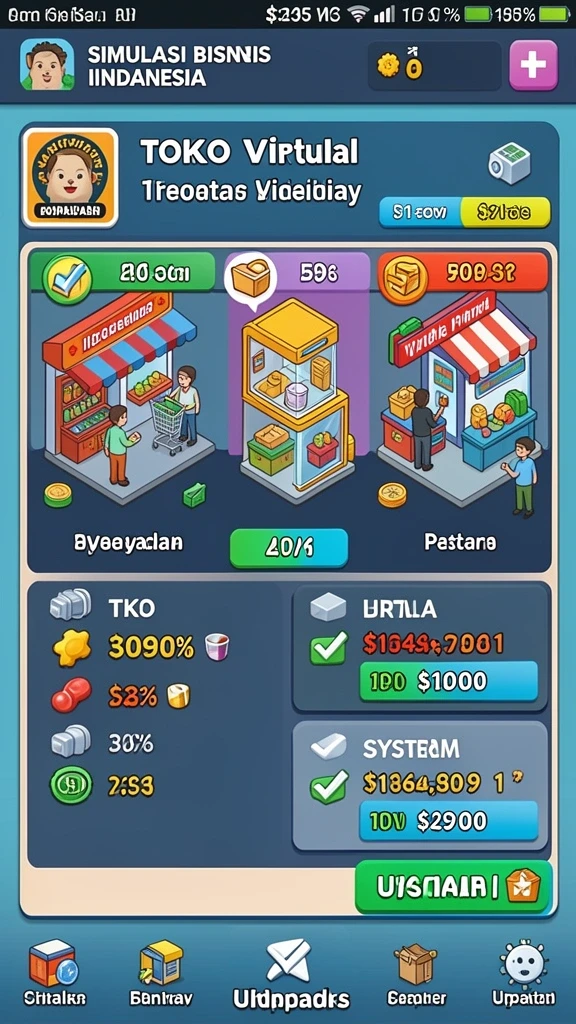 Tampilan menu utama yang menarik dan intuitif.
