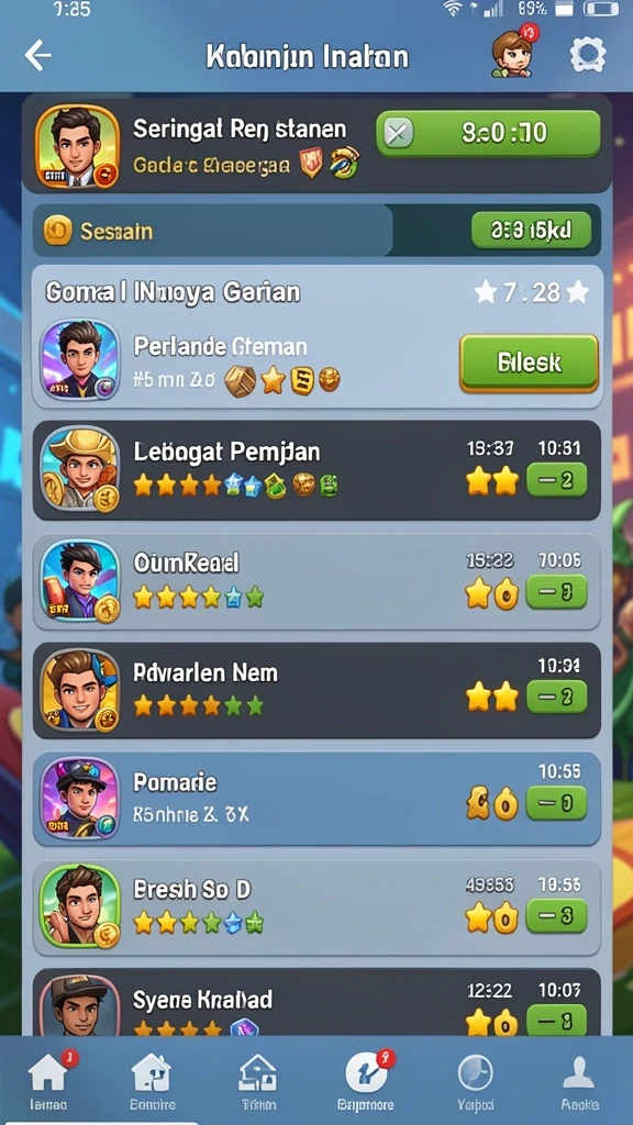 Gameplay interaktif dengan grafis yang memukau.