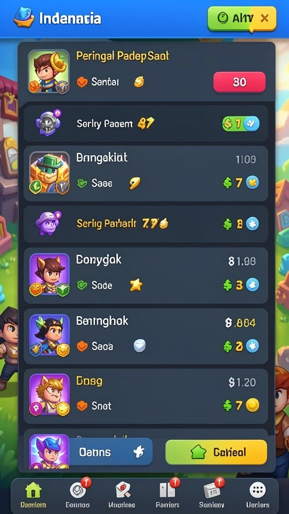Berbagai pilihan mesin slot dengan tema unik.