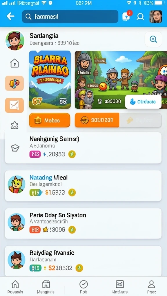 Tampilan antarmuka yang user-friendly.