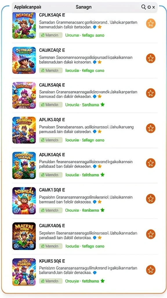 Berbagai permainan menarik untuk dipilih.