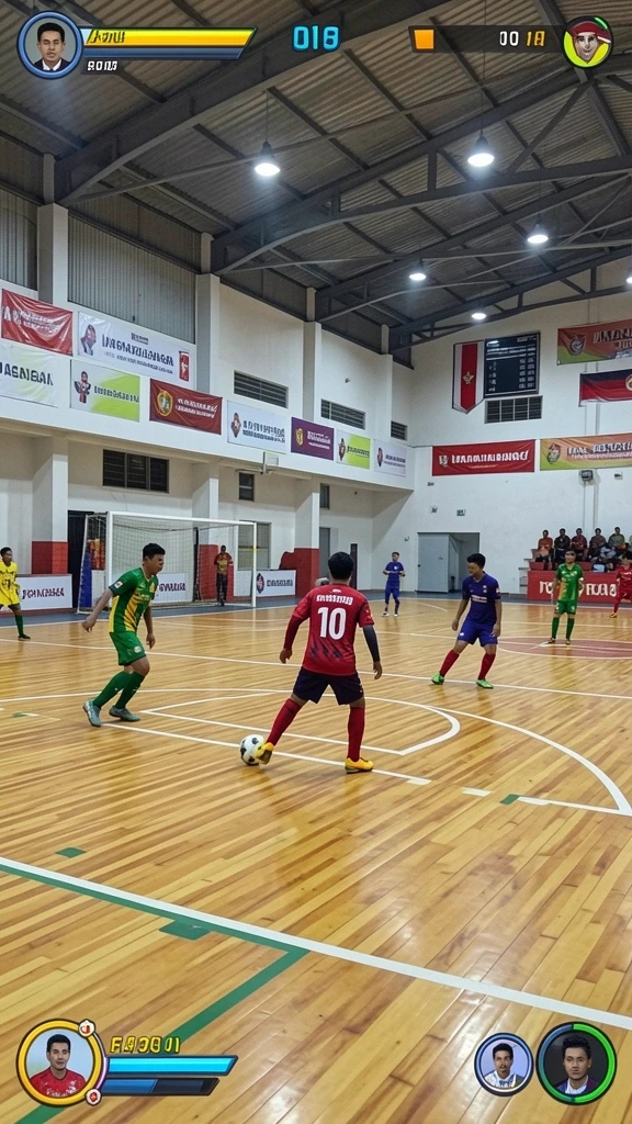 Tangkapan layar menunjukkan karakter utama dalam pertempuran epik.