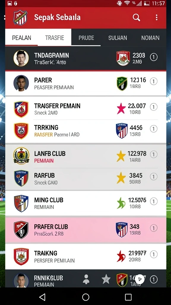 Lingkungan permainan yang kaya warna.